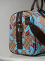 Дорожная сумка Gucci женский канва бирюзовый 192162-3