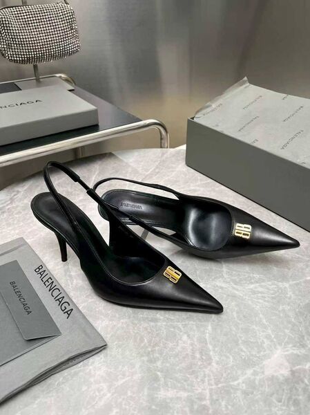 Женские туфли Balenciaga женский кожа черный h3817374-1-5