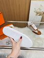 Женские кроссовки Hermes женский кожа коричневый T761106-1-6