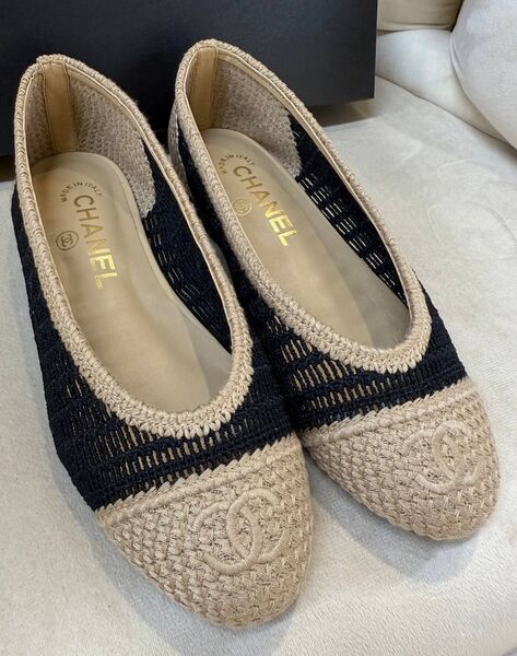 Балетки Chanel женский солома бежевый 185541