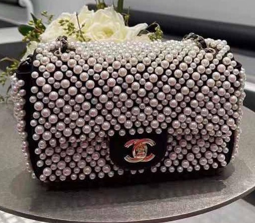 Сумка Chanel женский жемчуг черный 172327