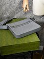 Мужская сумка мессерджер Gucci мужской кожа графитовый 42770-8