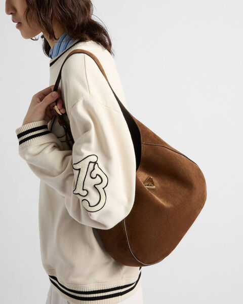 Сумка Prada женский замша 172459-2