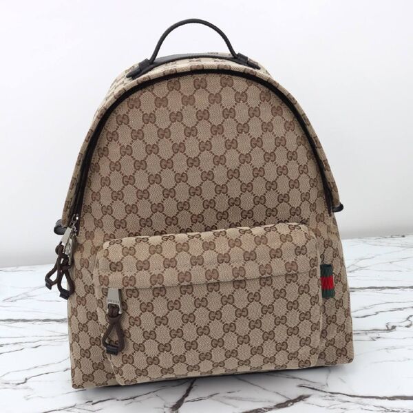 Рюкзак Gucci женский кожа бежевый 166482-7