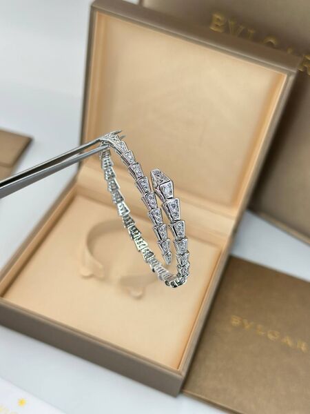 Браслет Bvlgari женский белое золото -5