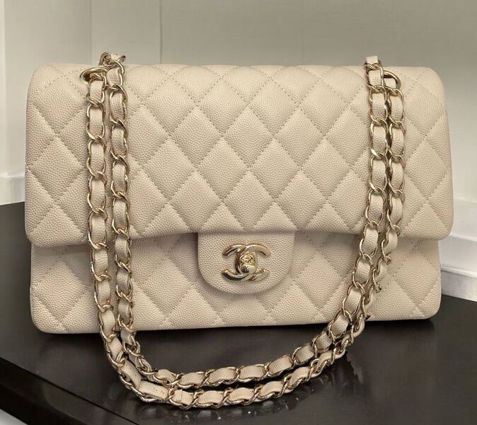 Сумка Chanel 2.55 женский кожа бежевый 156788