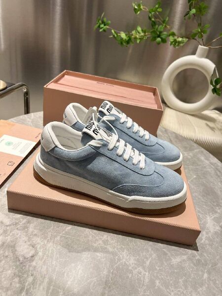 Женские кроссовки Miu Miu женский замша голубой p5922868-1