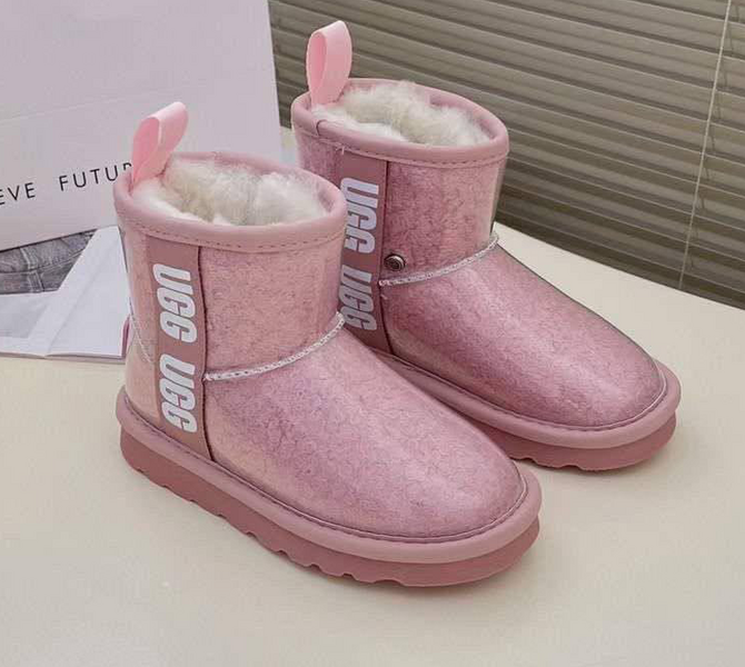 Детские угги Ugg овчина розовый 93972