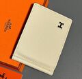 Зажим для купюр Hermès мужской кожа бежевый 154030-1