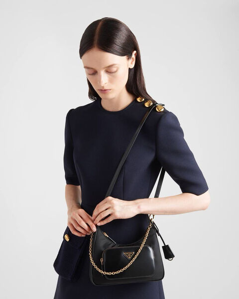 Сумка Prada женский кожа черный 137801-3