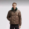 Мужской пуховик двухсторонний Moncler мужской болотный 200545-2