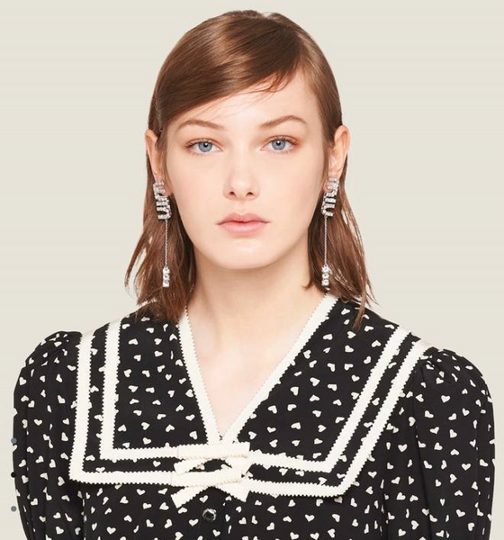 Серьги Miu Miu графитовый 175335-2