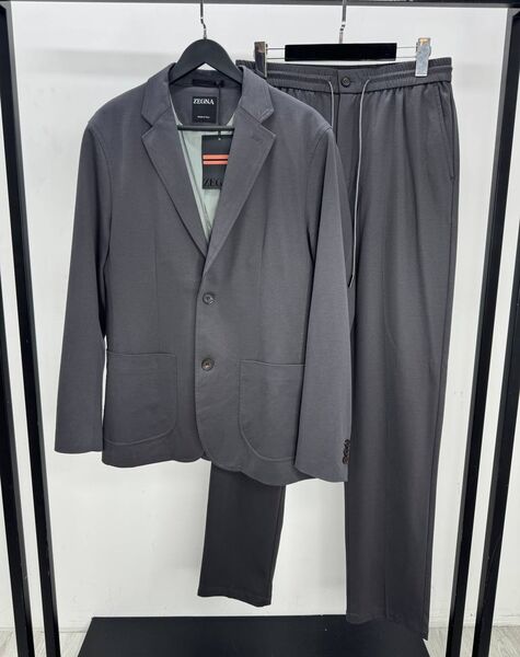 Мужской костюм Zegna мужской графитовый 196071