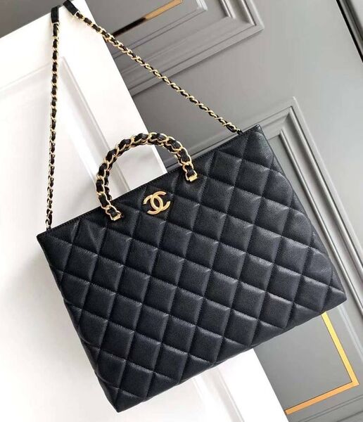 Сумка Chanel женский кожа черный 156369