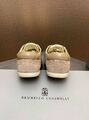 Женские кеды Brunello Cucinelli женский замша бежевый f0067862-1-4