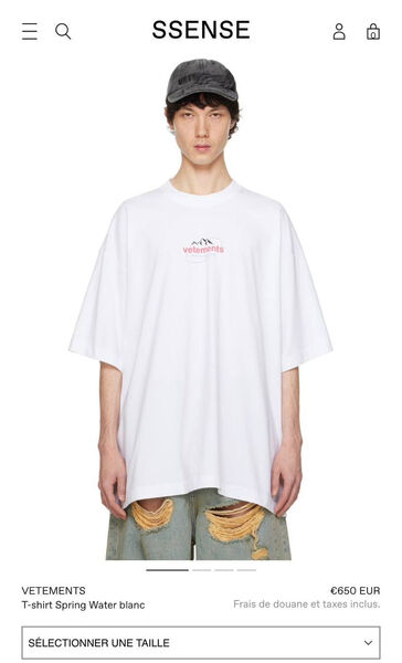 Мужская футболка Vetements мужской белый 144766-3