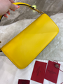 Сумка Valentino женский кожа горчичный 77694-3