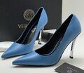 Туфли Versace женский кожа бирюзовый 97428-1
