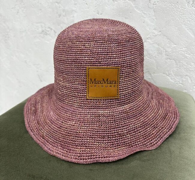 Шляпа Max Mara женский солома бордовый 189869