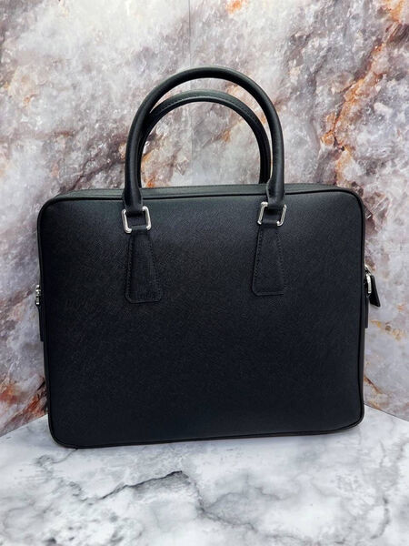 Мужской портфель Prada мужской кожа черный 111553-4