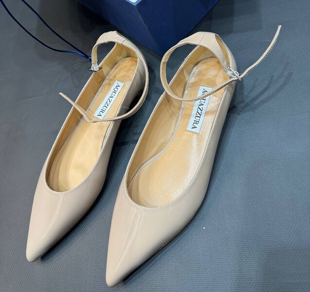Туфли Aquazzura женский кожа бежевый 150623