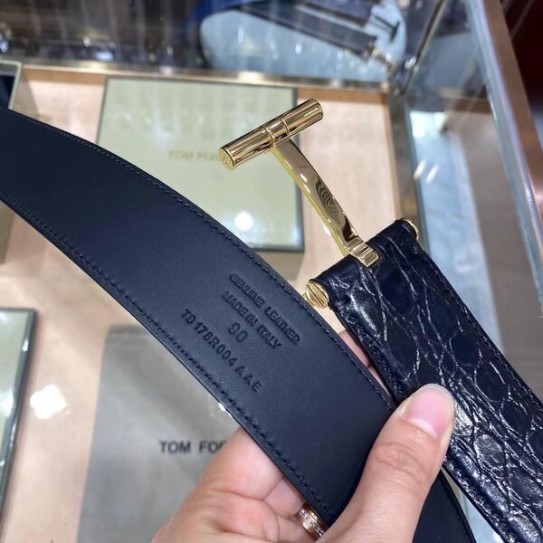 Мужской ремень Tom Ford мужской кожа синий 53209-2