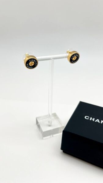 Серьги Chanel черный 176078-2