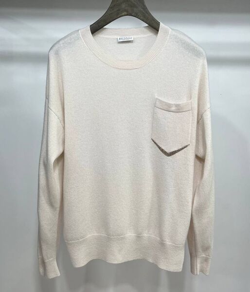 Кофта Brunello Cucinelli женский вязаная ткань белый 128796