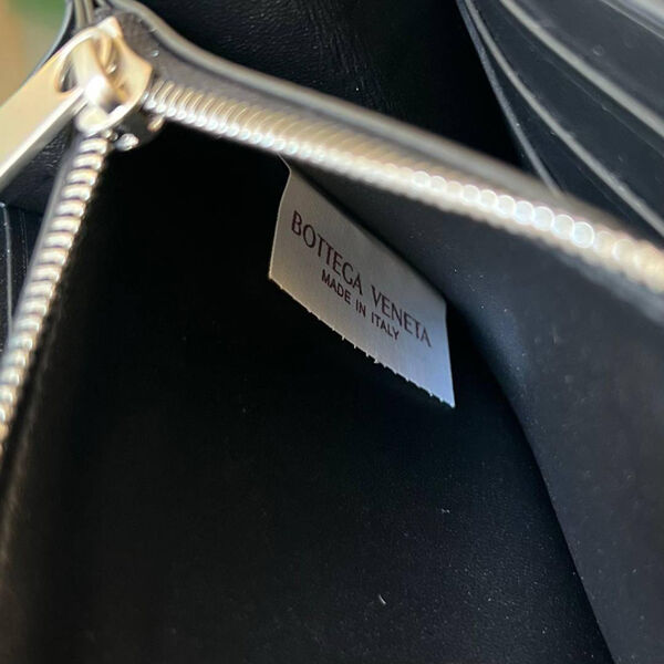 Мужской портмоне Bottega Veneta мужской кожа черный 135959-9