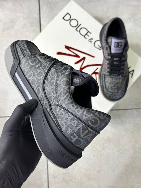 Мужские кроссовки Dolce & Gabbana мужской кожа черный 163501-2