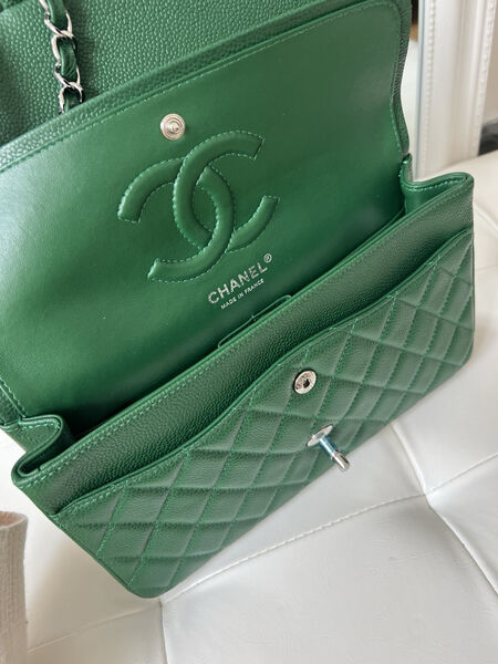 Сумка Chanel 2.55 женский кожа болотный 141283-3