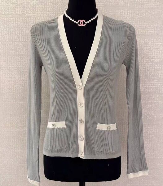 Кардиган Chanel женский графитовый 192373