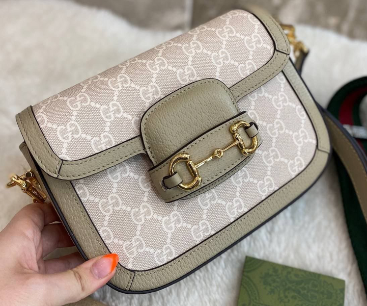 Сумка Gucci женский кожа бежевый 96997