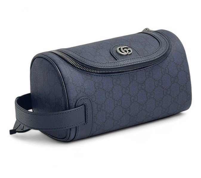 Мужской несессер косметичка Gucci мужской кожа chèvre синий 149970