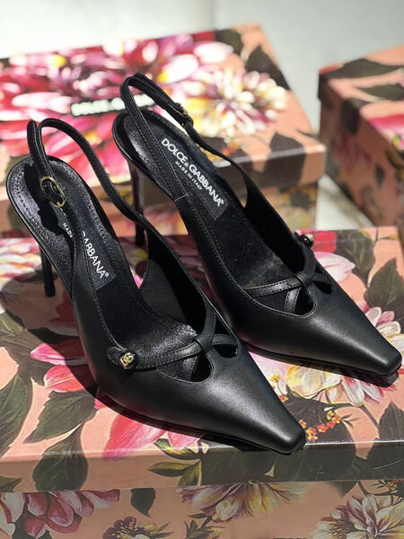 Туфли Dolce & Gabbana женский кожа черный 171914-2
