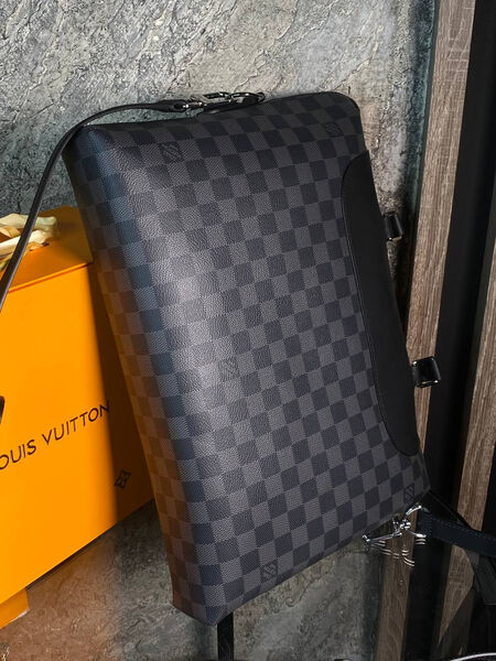 Мужской порфель Louis Vuitton Porte-Documents Jour мужской канва графитовый 16214-5