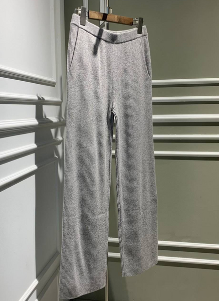 Брюки Brunello Cucinelli женский кашемир графитовый 93645