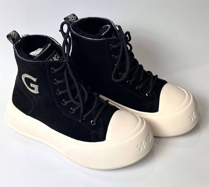 Угги Ugg женский замша черный 129886