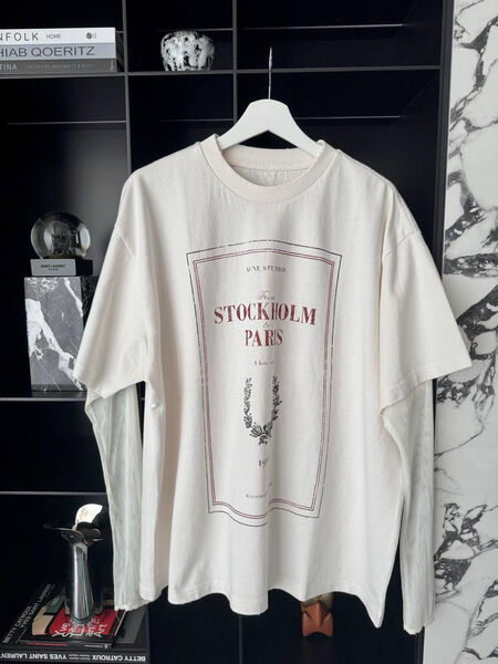 Лонгслив Acne Studios женский белый 195105-2