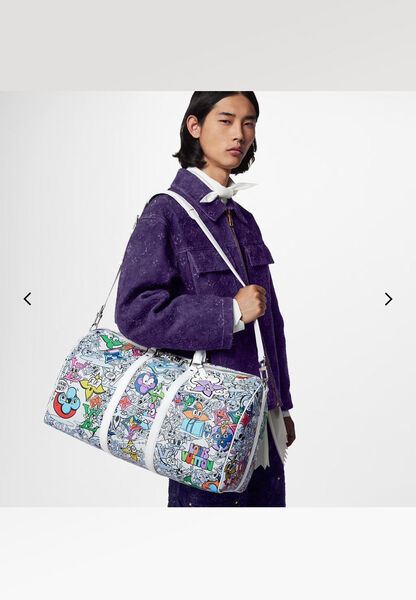 Дорожная сумка Louis Vuitton мужской кожа белый 109827-3