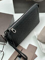 Мужской кошелек Bottega Veneta мужской кожа черный 111455-3
