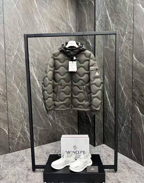Мужской пуховик Moncler мужской графитовый 161276-2