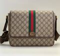 Мужская сумка мессенджер Gucci мужской канва бежевый 147907-1