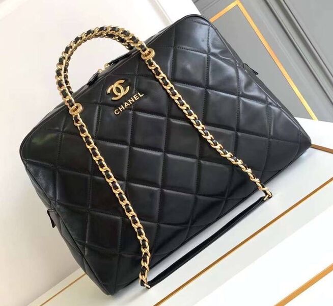 Сумка Chanel женский кожа черный 170443