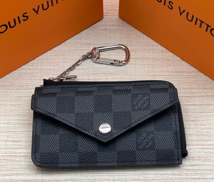 Визитница Louis Vuitton мужской кожа синий 15999