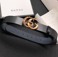 Мужской ремень Gucci мужской кожа черный 52366-1
