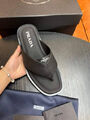 Мужские шлепки Prada мужской кожа черный 135351-8