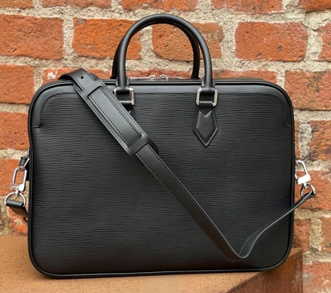 Мужской портфель Prada мужской кожа черный 132083