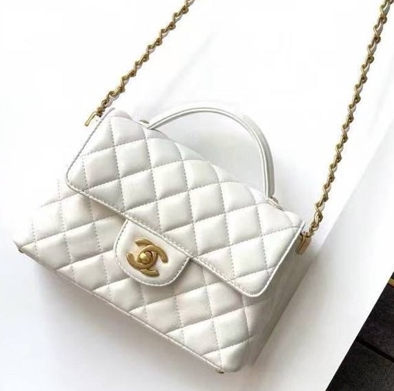 Сумка Chanel женский кожа белый 182087
