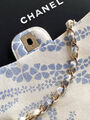Сумка Chanel женский текстиль белый 192439-6